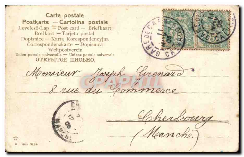 CPA Fantaisie Enfant — Verso