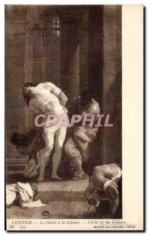 CPA Lesueur Le Christ a la colonne