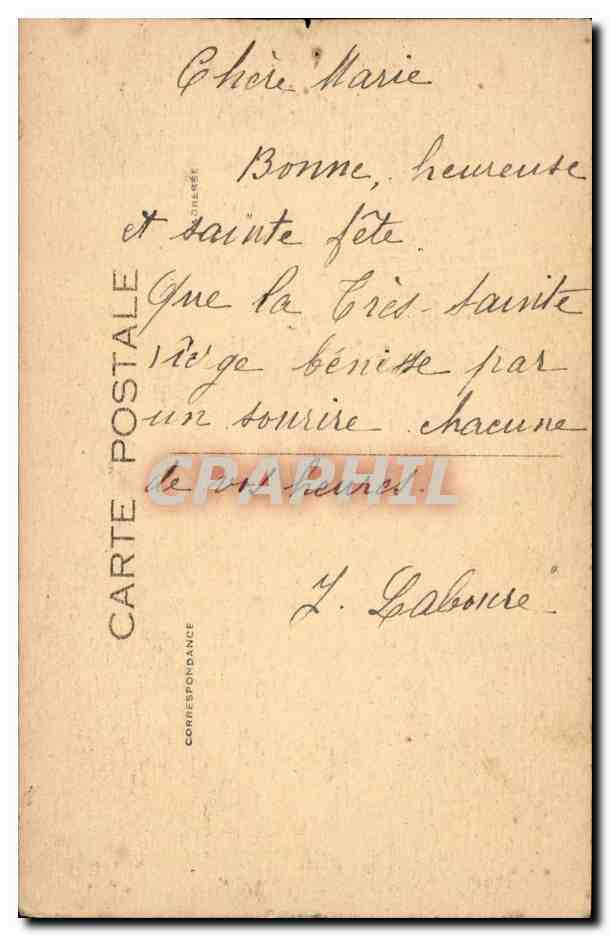 CPA Lourdes Notre DAme — Verso