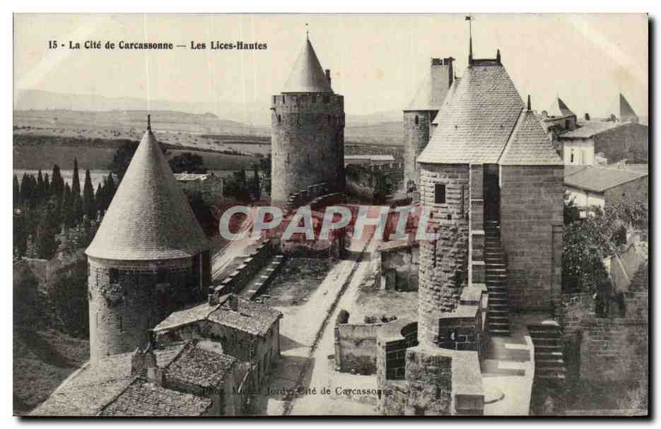CPA Cite de Carcassonne Les lices hautes