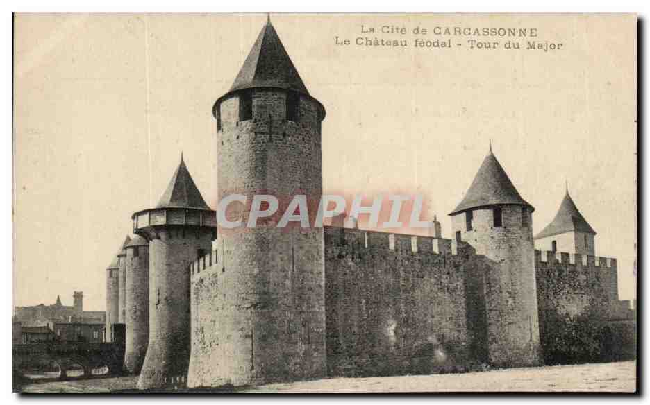 Garcassonne — Le Château féodal - Tour du Major — éditeur non identifié