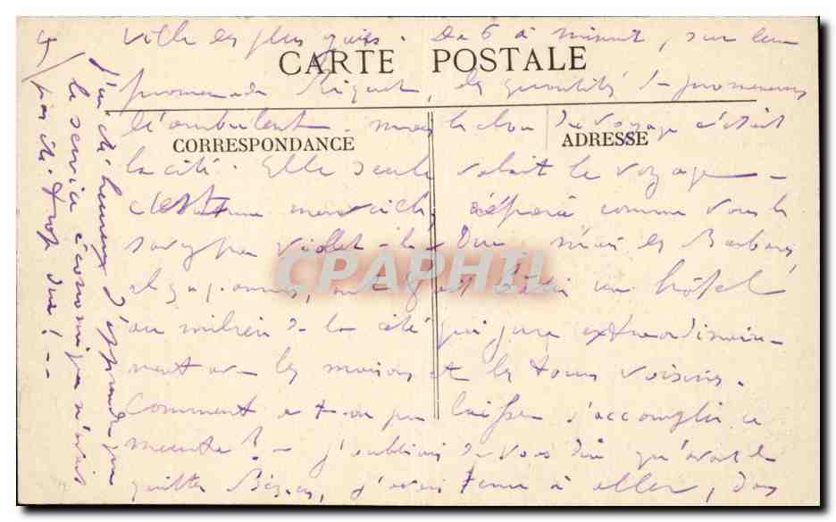 Garcassonne — Le Château féodal - Tour du Major — éditeur non identifié — Verso