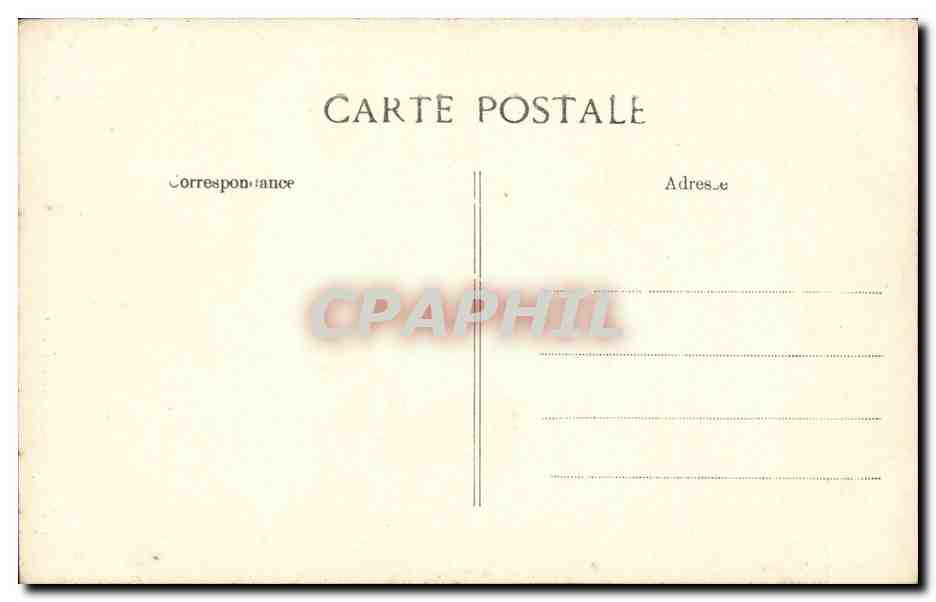 Paris CPA Plan du lit A Vincent Rue des Beaux Arts — Verso