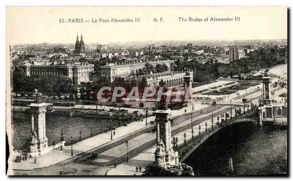 Paris CPA Le pont Alexandre III
