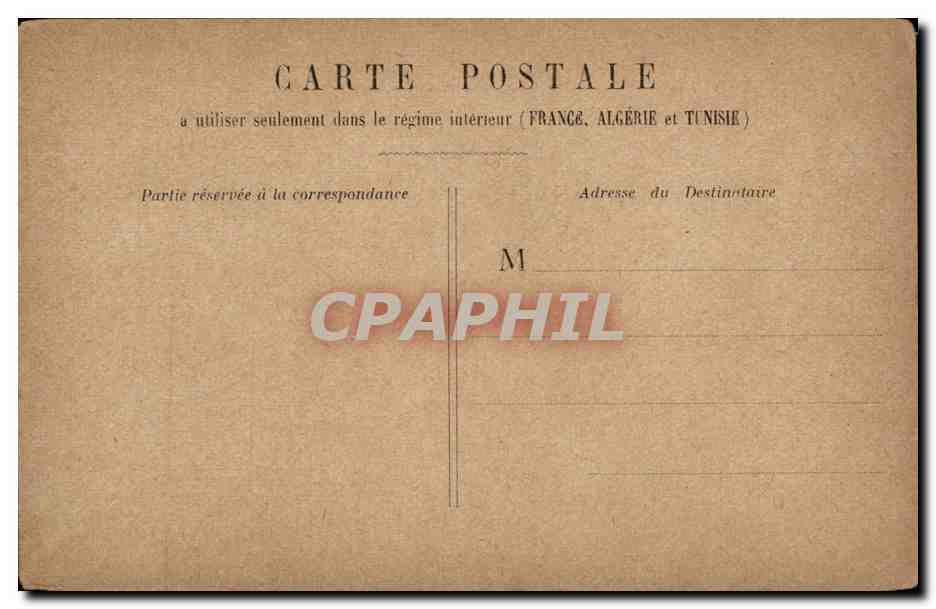 Paris CPA Les Champs Elysees — Verso