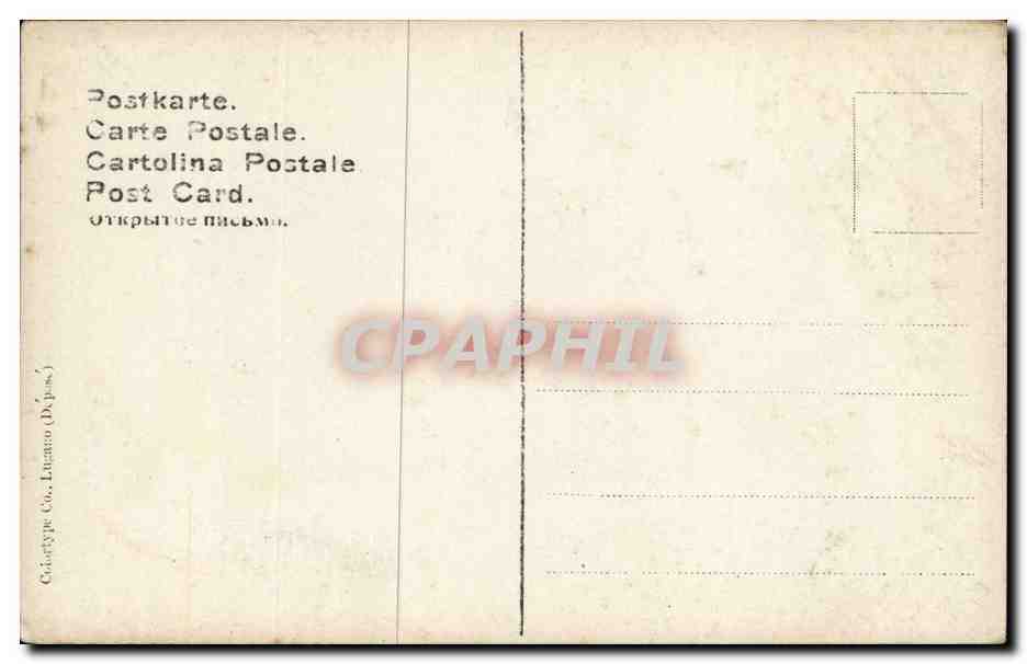 CPA Fantaisie Femme — Back