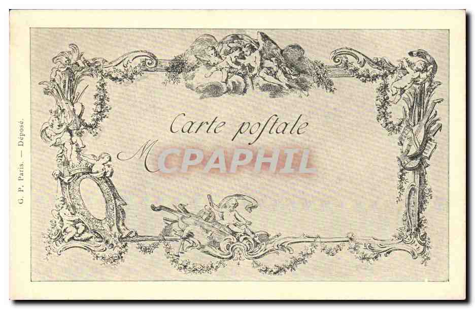 CPA Fantaisie Les chefs d'oeuvre de l'art au 18eme Scene du malade imaginaire Moliere Moreau le jeune — Verso