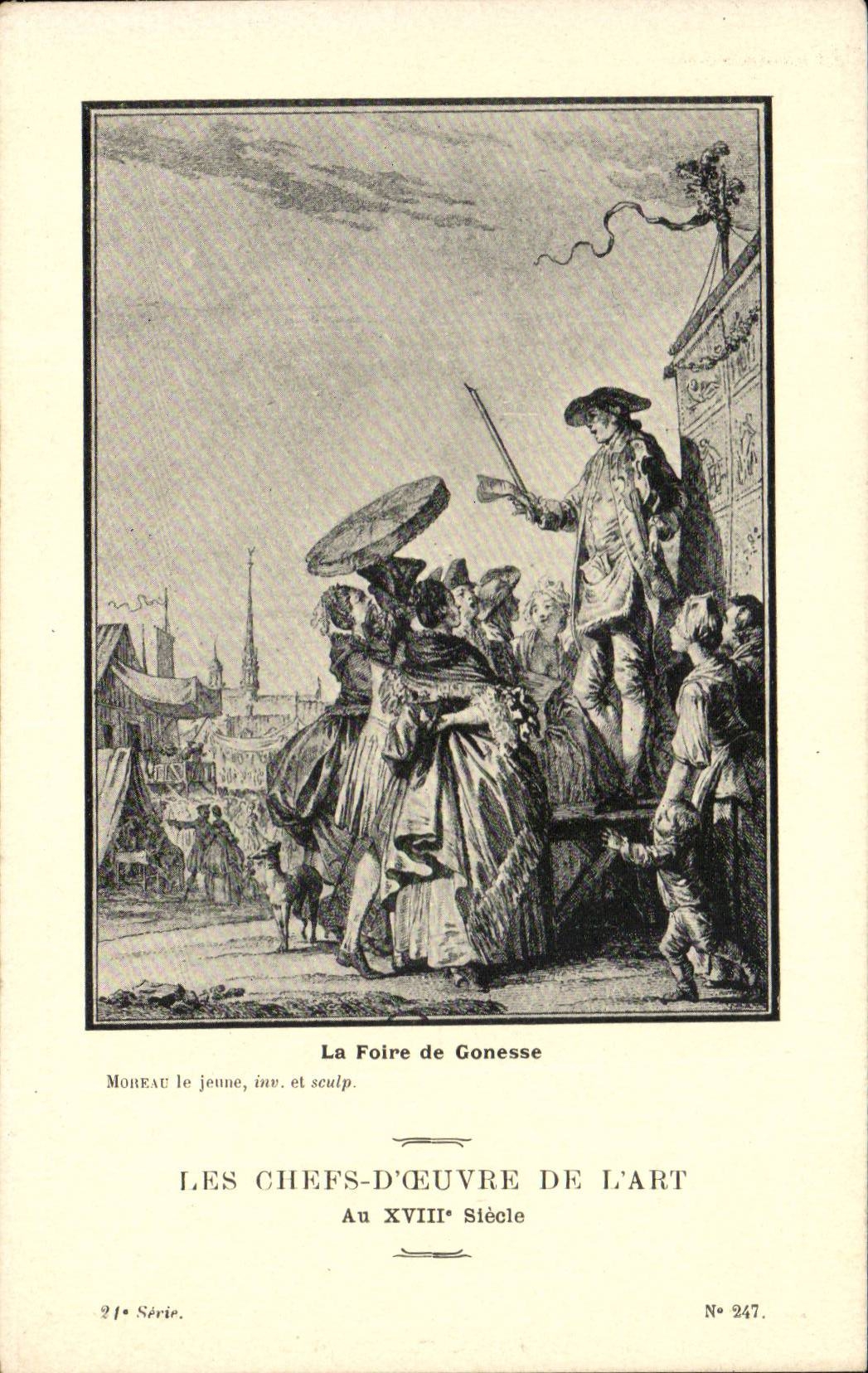 La Foire de Gonnesse — Série 21, n° 247 — Moreau le Jeune, inv. et sculp.