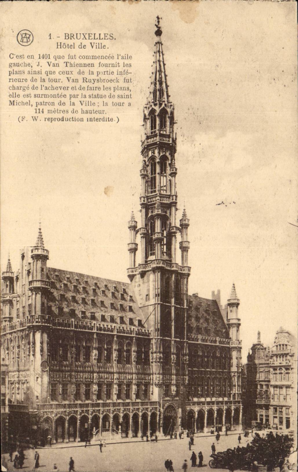 Bruxelles CPA Hotel de ville 