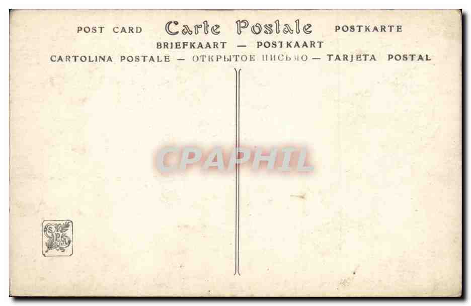 CPA Salon 1914 Joan Berg A moitie endormie — Verso