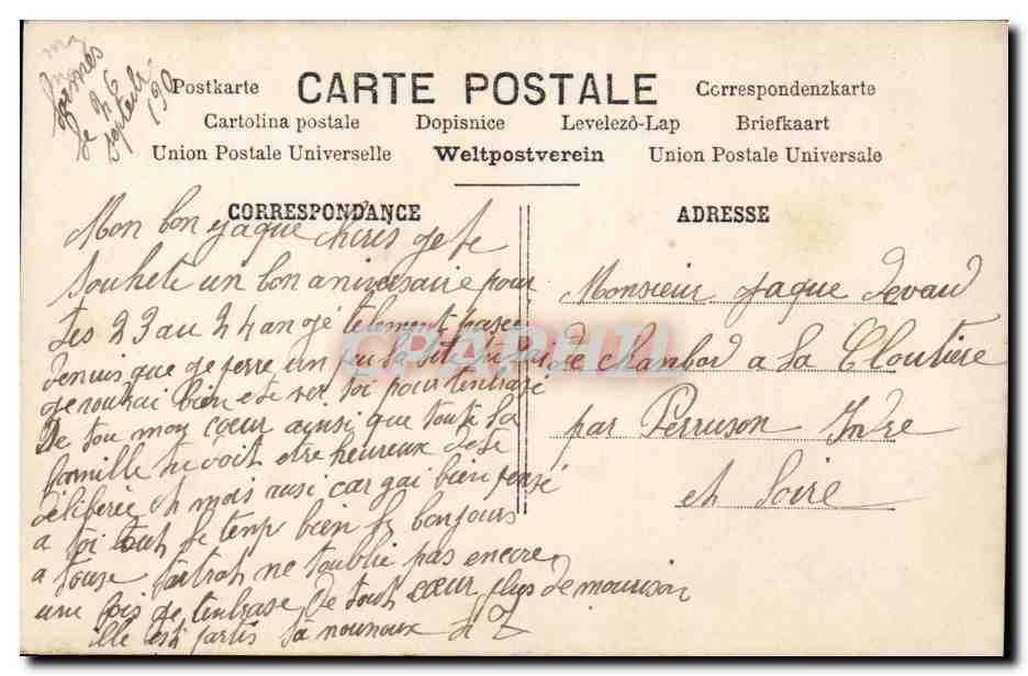 CPA Fantaisie Enfants — Rückseite