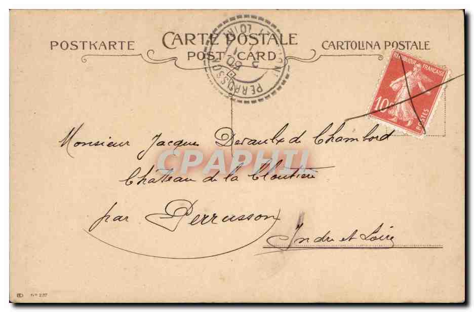 Jeune femme en châle — carte de vœux — éditeur anonyme, n° 2.37 — Rückseite