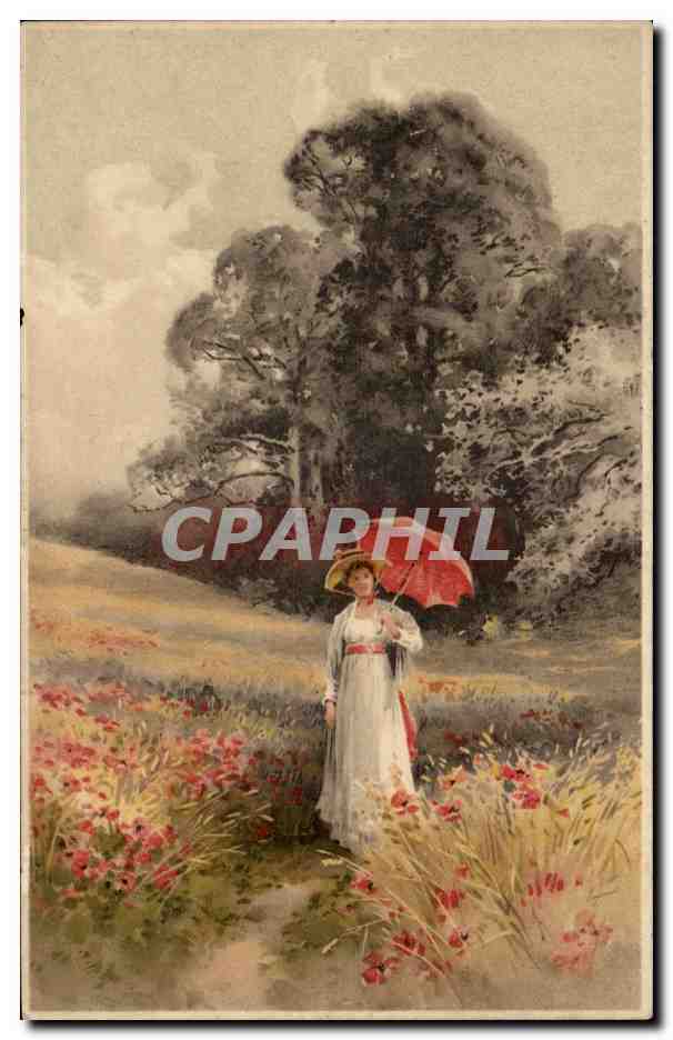 CPA Fantaisie Femme