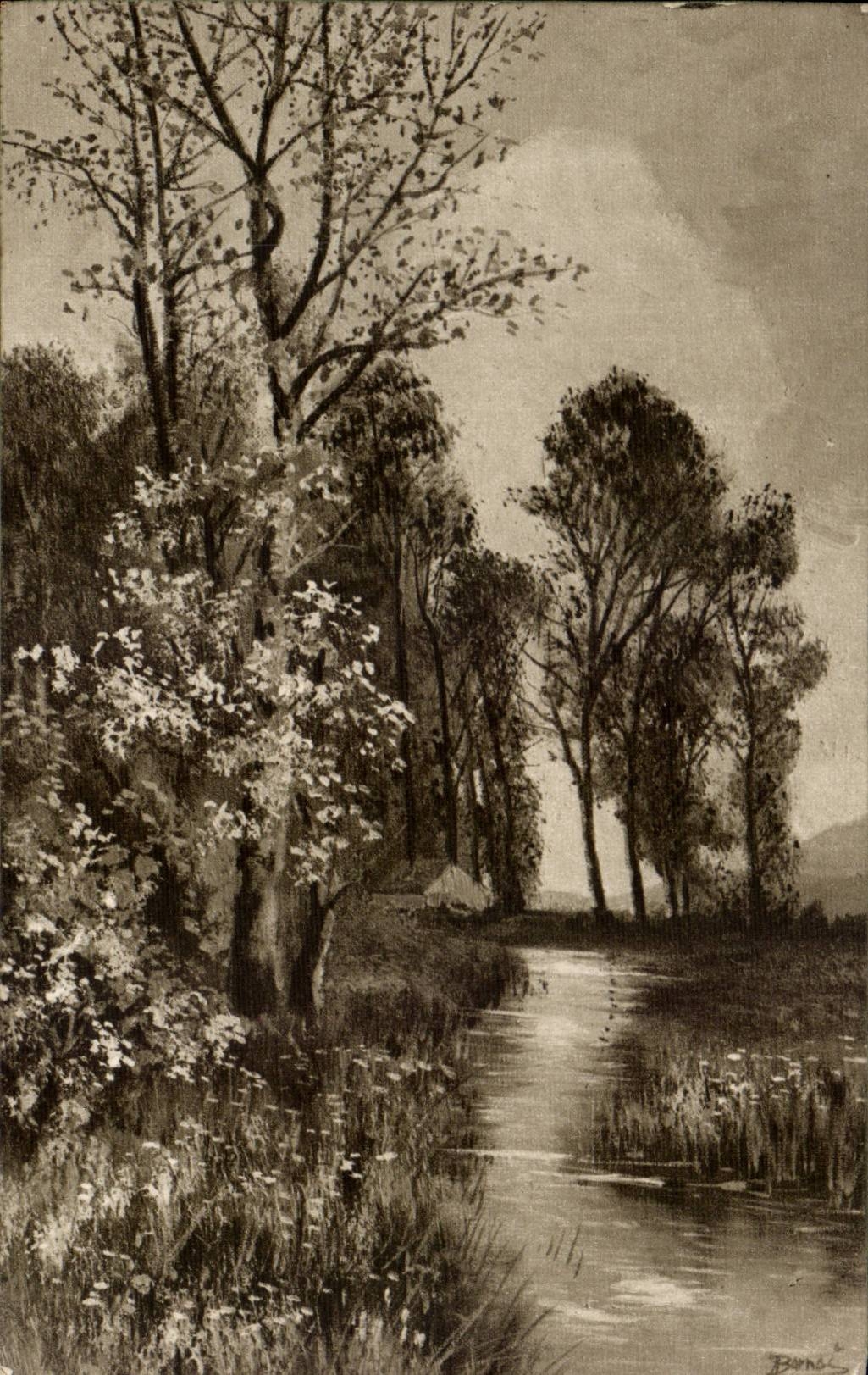 CPA Fantaisie Paysage