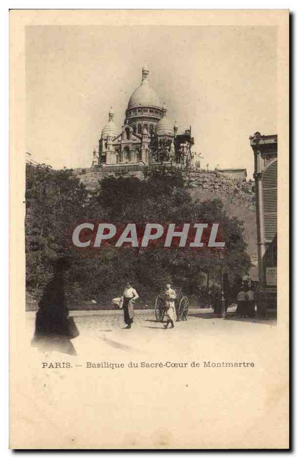 Paris CPA Basilique du Sacre Coeur de Montmartre