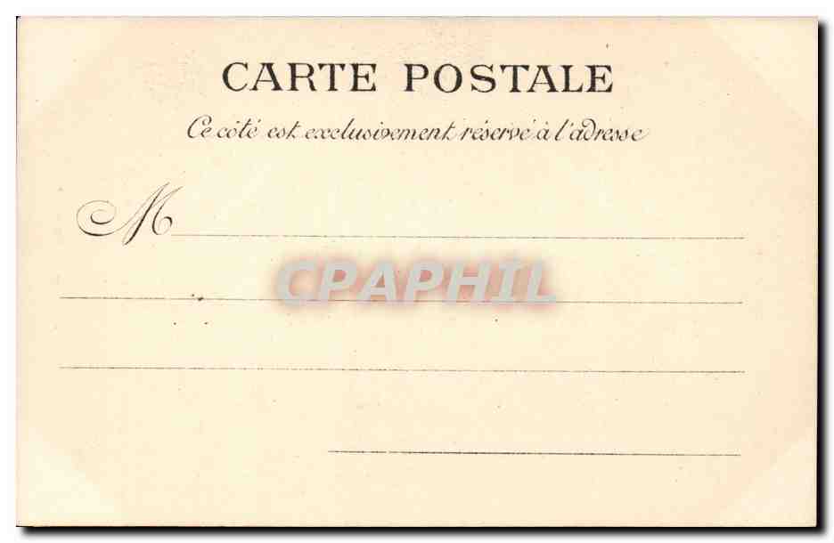 Paris CPA La Sorbonne — Rückseite