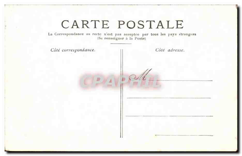 Paris CPA La place du Palais Royal — Verso