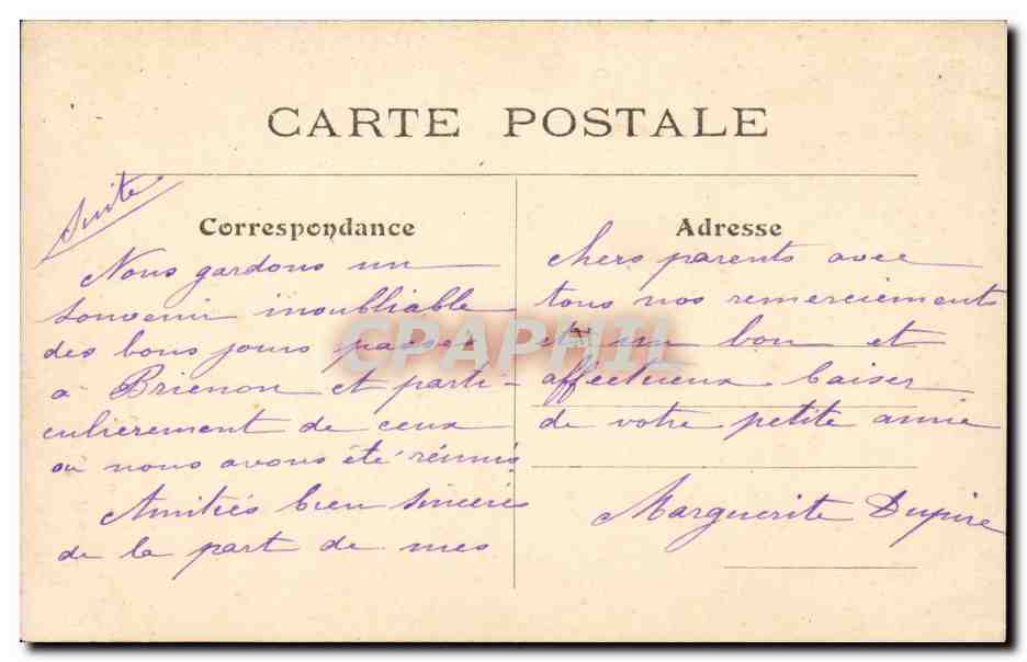 Paris CPA Puits du 13eme ( hotel de Cluny ) — Rückseite