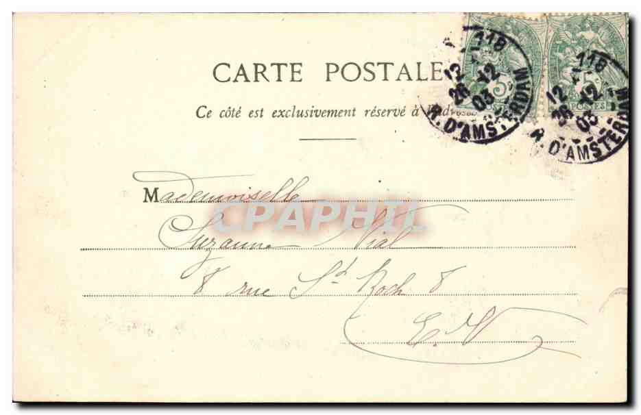 Paris CPA Ecole de droit ( Assas ) — Rückseite