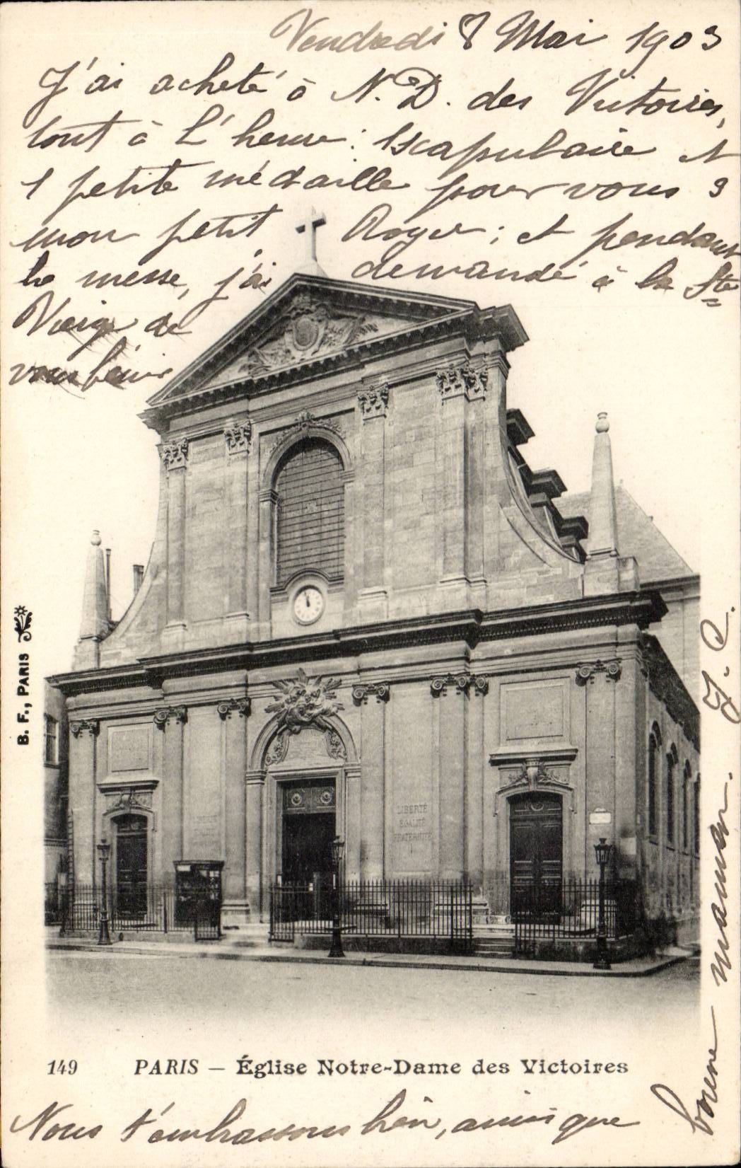 Paris CPA Eglise Notre Dame des Victoires