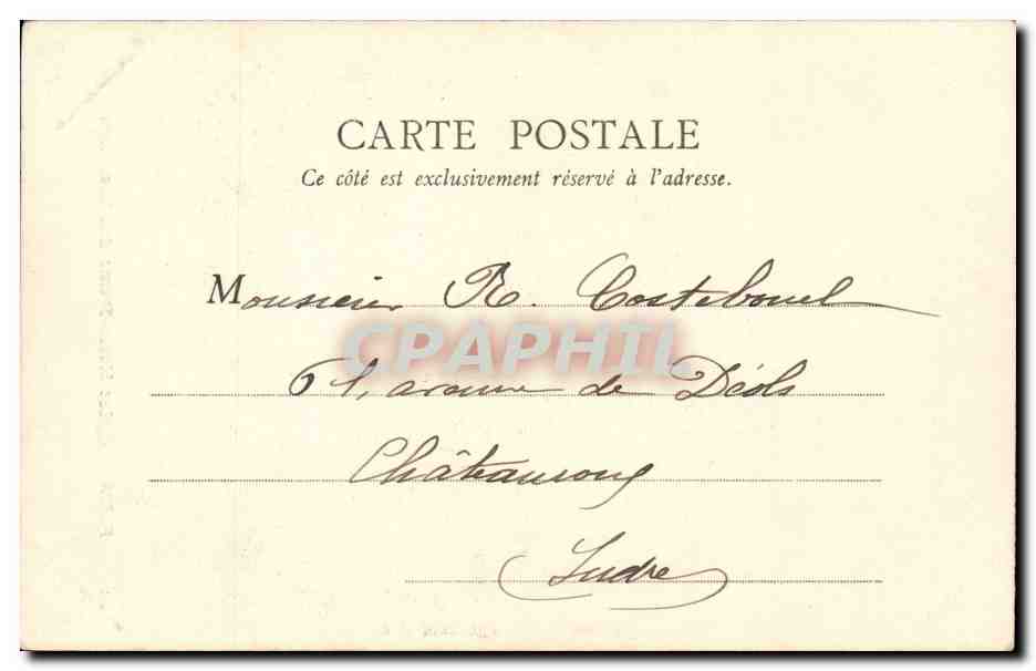 Paris CPA Eglise Notre Dame des Victoires — Rückseite