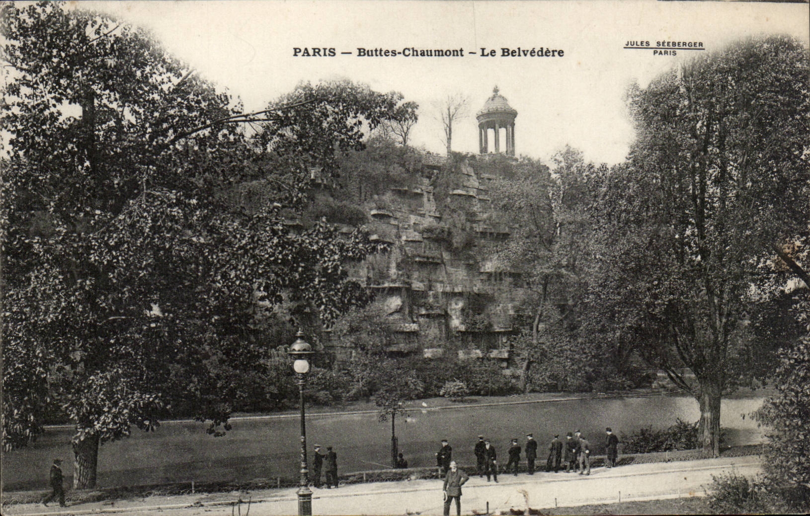 Paris CPA Buttes Chaumont Le Belvedere