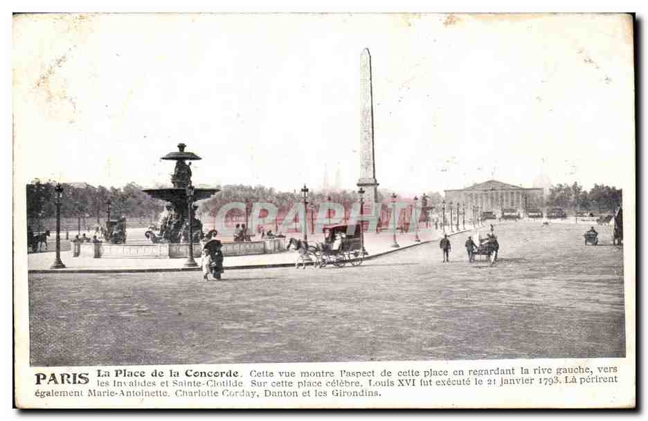 Paris CPA Place de la Concorde
