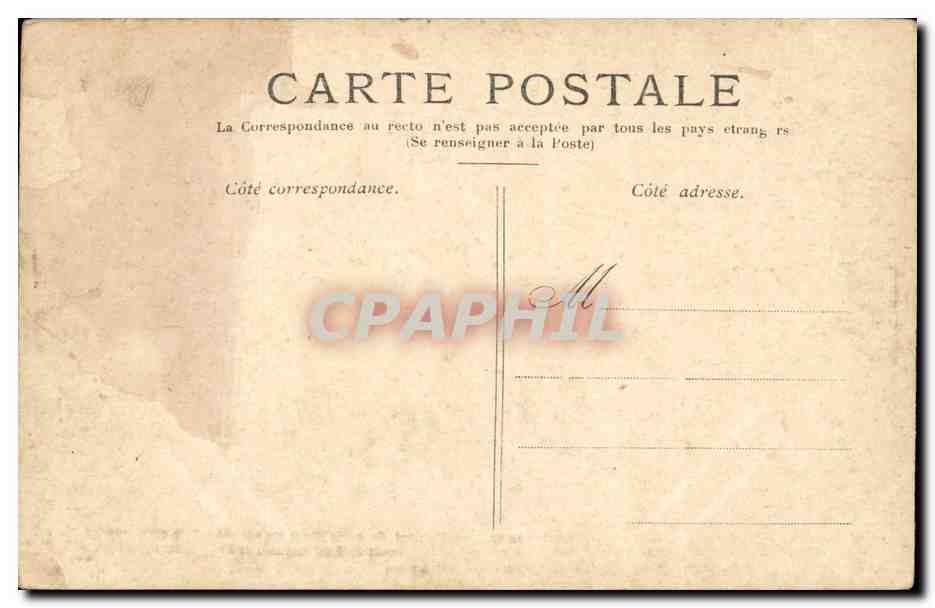 Paris CPA Place de la Concorde — Rückseite