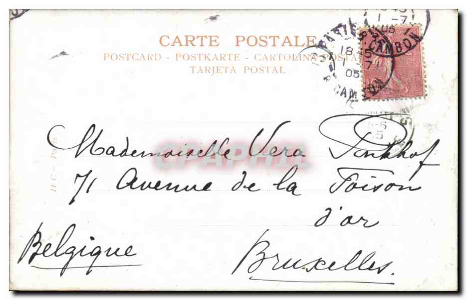Paris CPA Trocadero — Rückseite