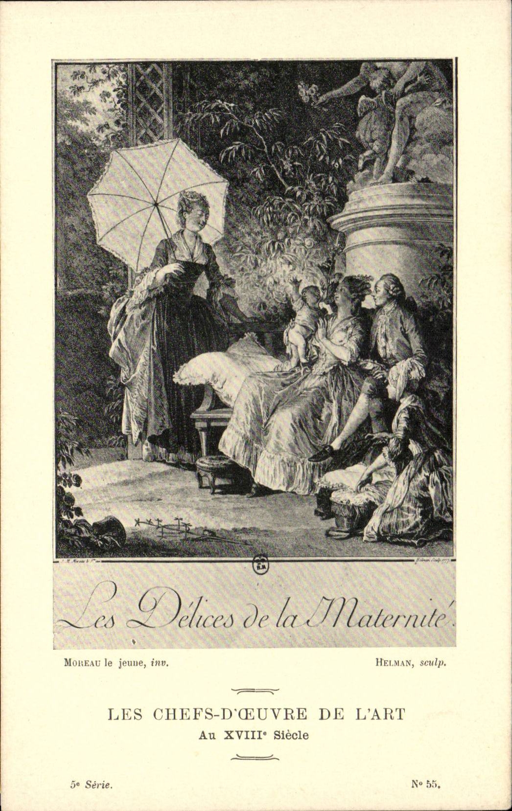 Les Délices de la Maternité — Les Chefs-d'Œuvre de l'Art Au XVIIIe Siècle — 5e Série, N° 55
