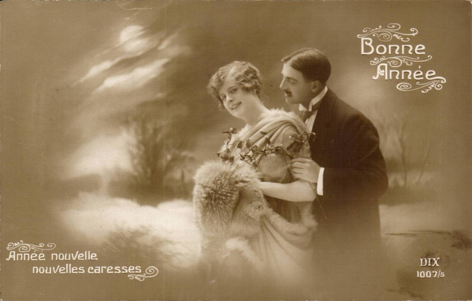 CPA Fantaisie Femme Bonne annee
