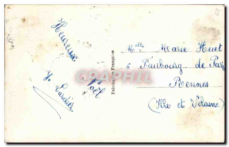 CPA Fantaisie Enfant Bonne annee — Rückseite