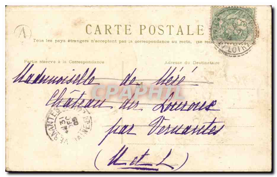 CPA Fantaisie Paysage  — Verso