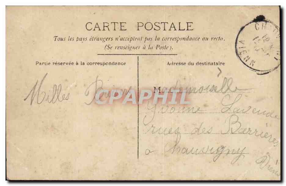 CPA Fantaisie Femme  — Rückseite