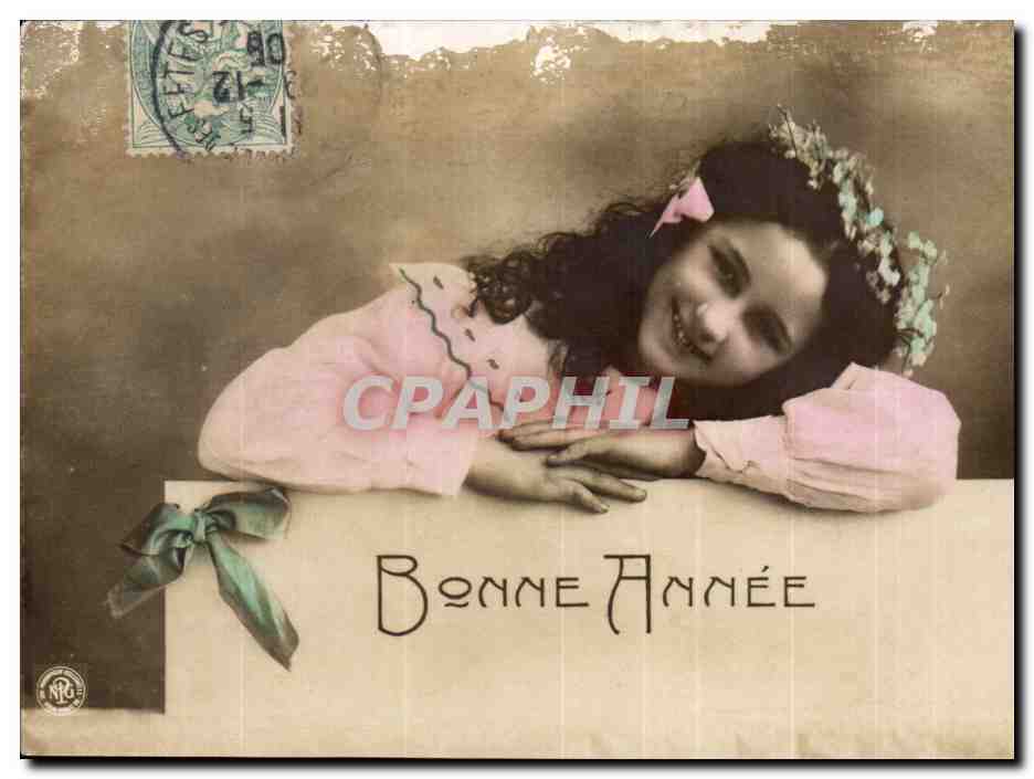 CPA Fantaisie Enfant Bonne annee