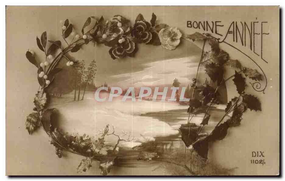 CPA Fantaisie Bonne annee