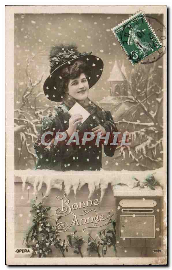 Frau im Winter — Schneelandschaft — Oper, n° 3092