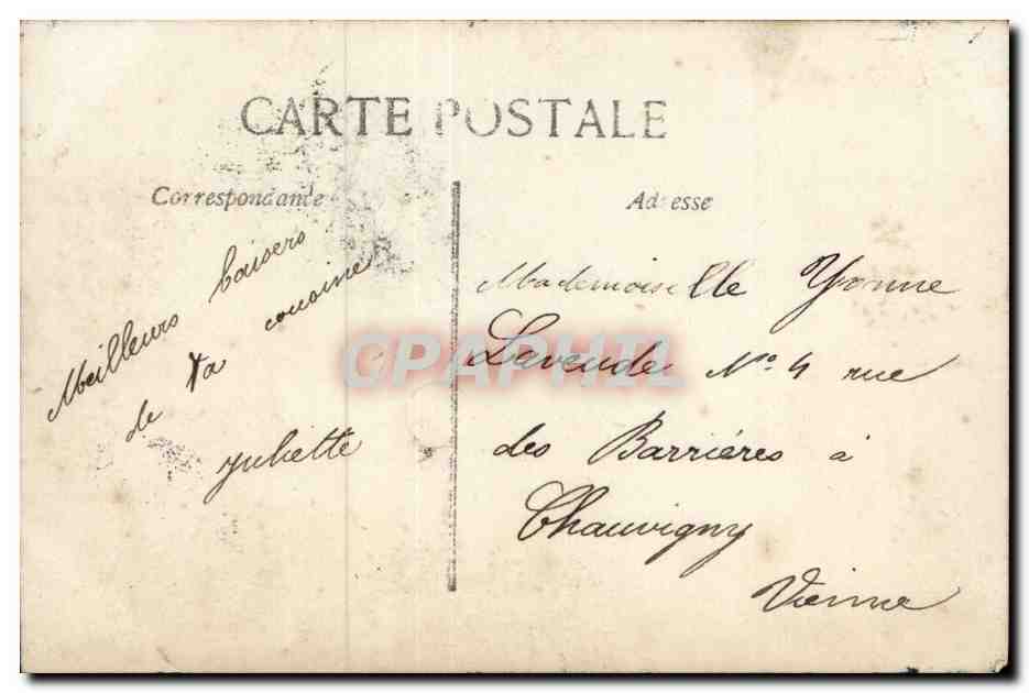CPA Fantaisie Enfant Joyeuses Paques Easter — Rückseite