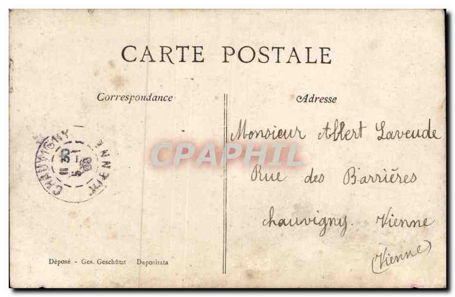 CPA Fantaisie Enfant Bonne annee — Rückseite