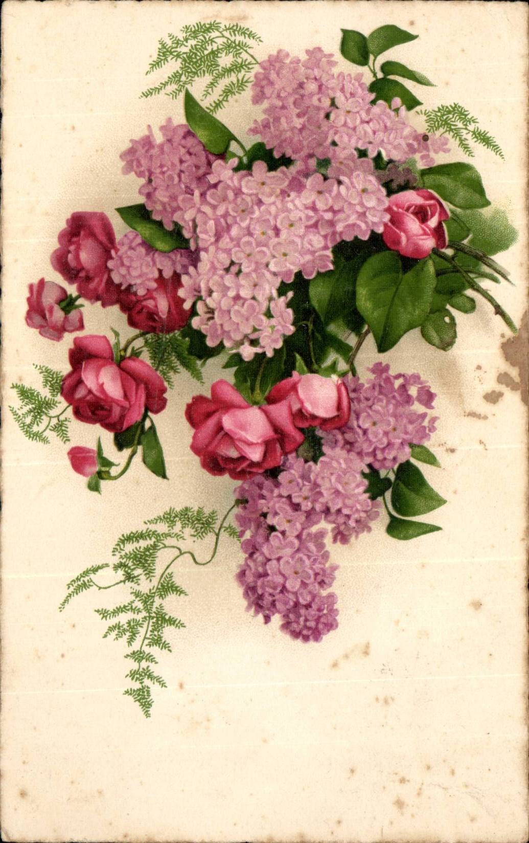 CPA Fantaisie Fleurs
