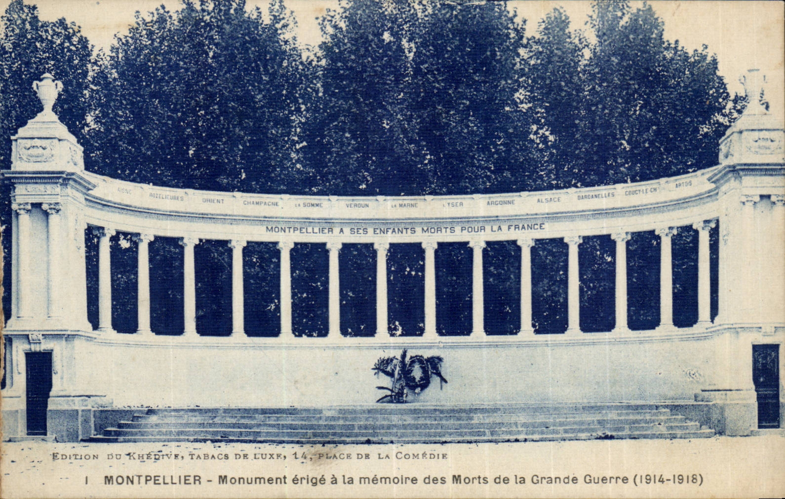 CPA Montpellier Monument erige a la memoire des morts de la grande guerre 1914 1918