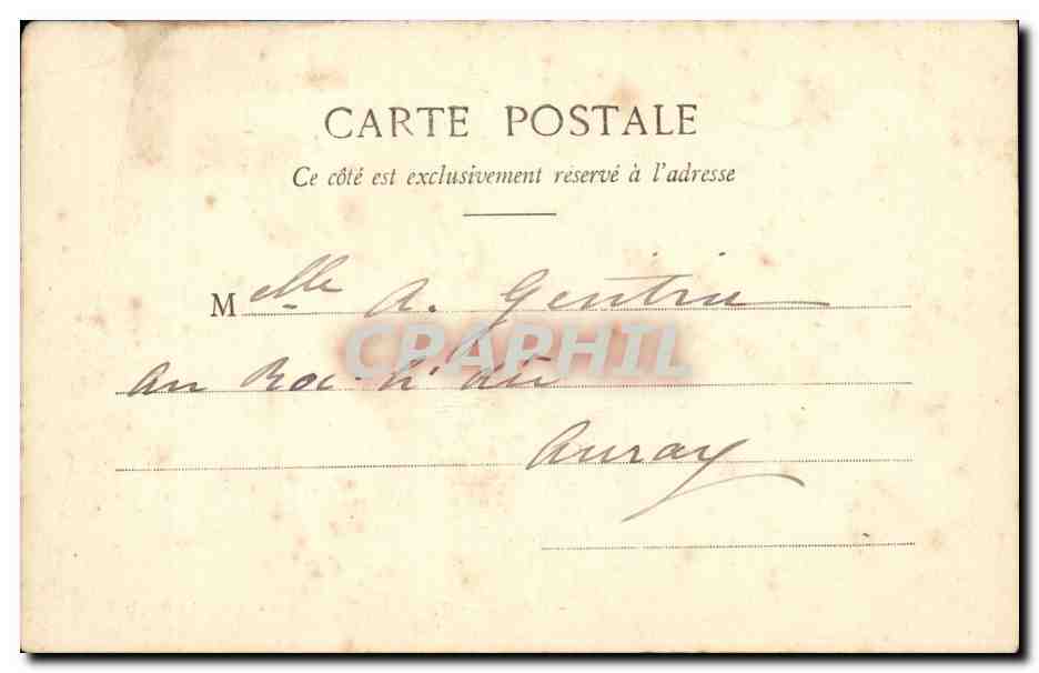 CPA Paris Fontaine Moliere Rue de Richelieu — Rückseite