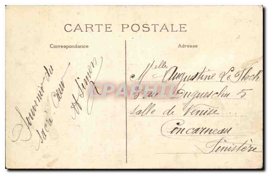 CPA Paris Du Sacre Coeur de montmartre  — Rückseite