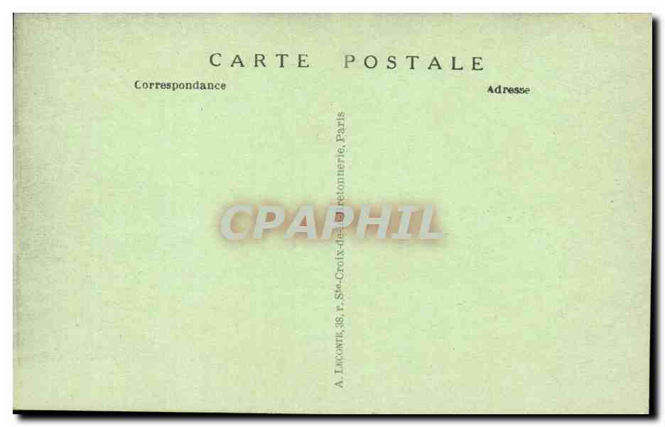 CPA Paris Avenue des Champs Elysees — Rückseite