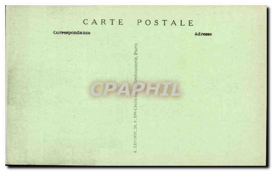 CPA Paris Les Invalides — Rückseite