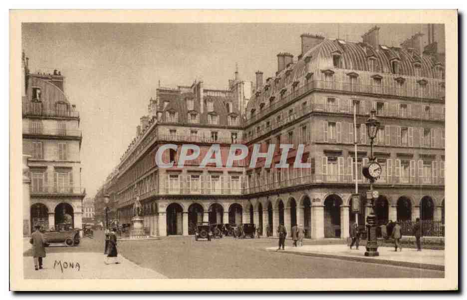 CPA Paris l'hotel Regina Place de Rivoli