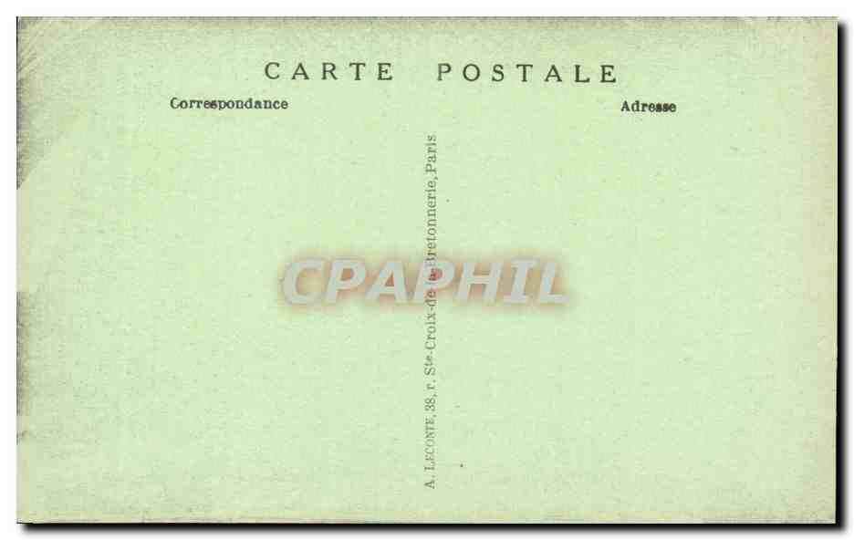 CPA Paris Le Trocadero — Verso