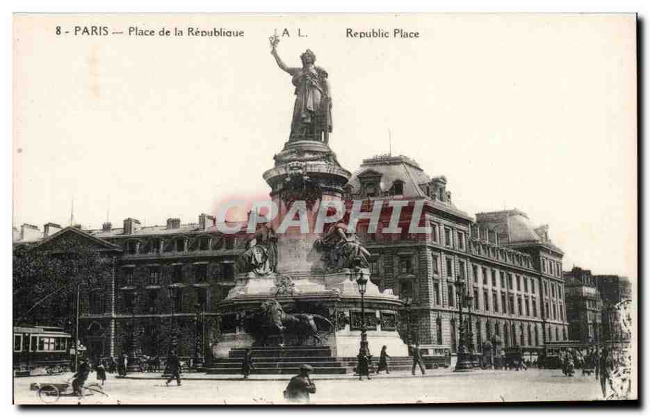 CPA Paris Place de la Republique 