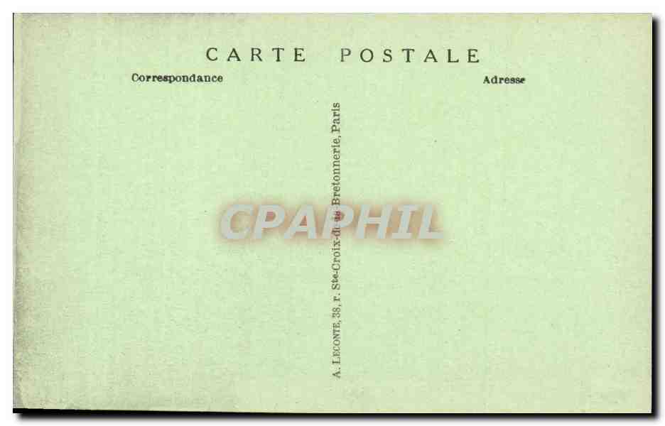 CPA Paris Place de la Republique  — Rückseite