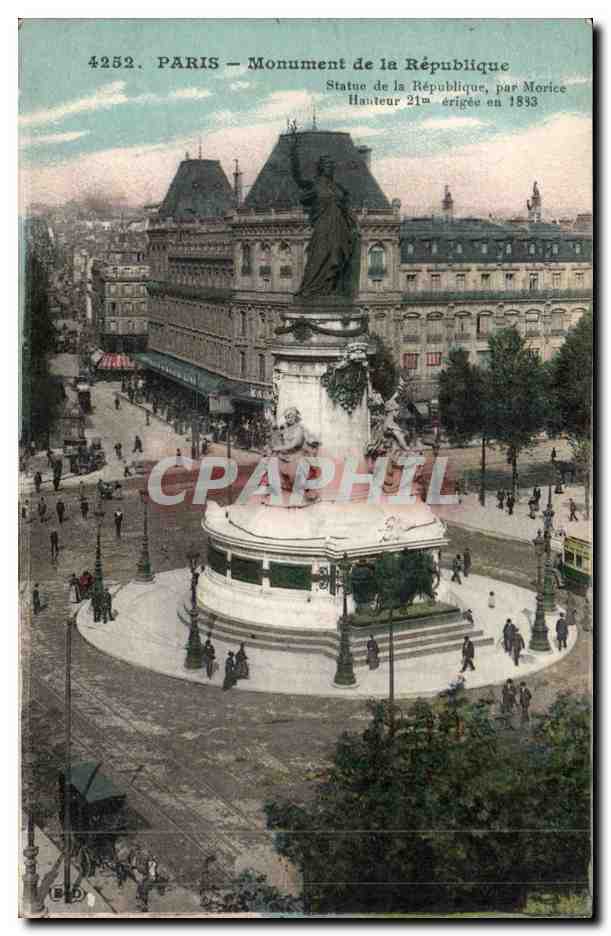 CPA Paris Monument de la Republique 